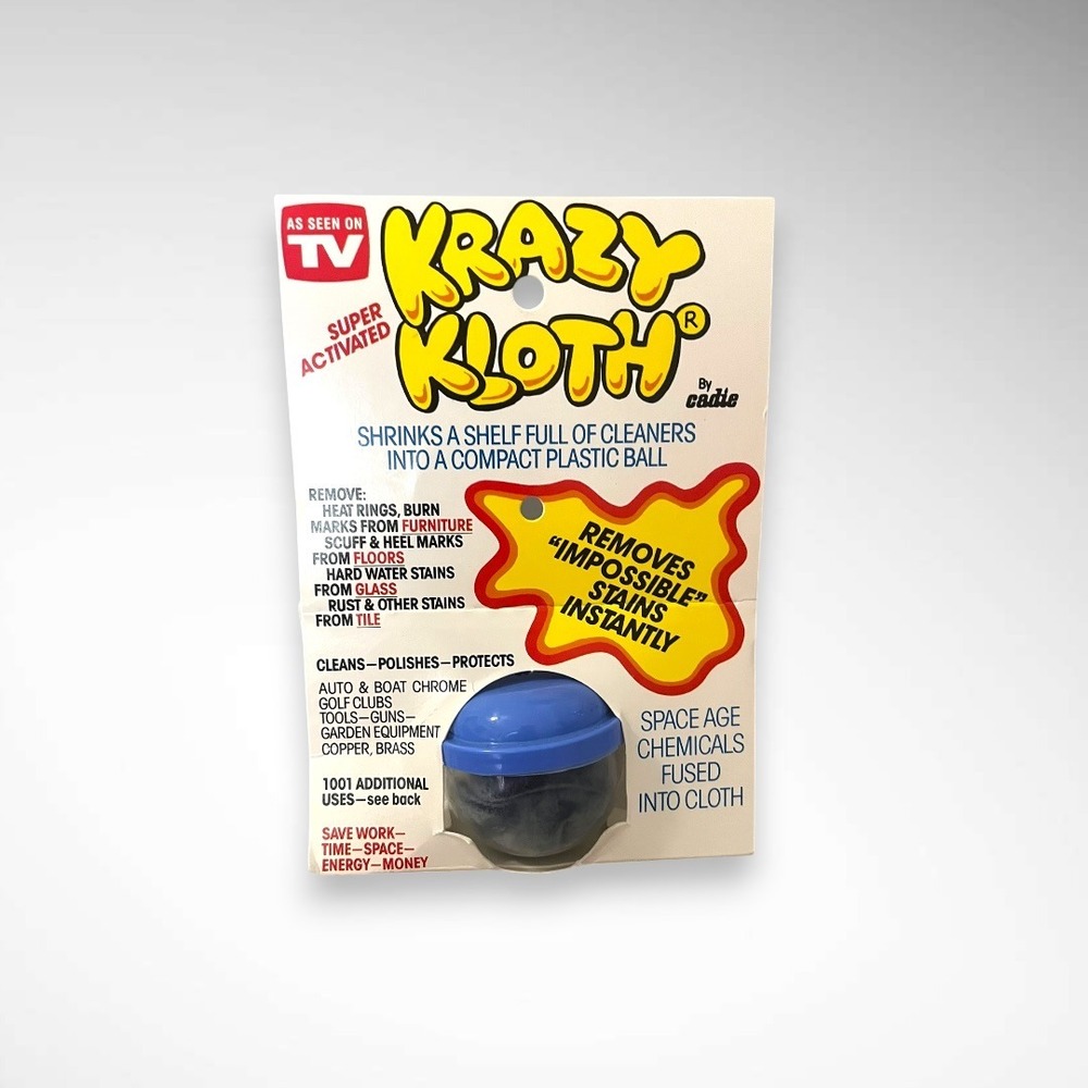 AS SEEN ON TV KRAZY KLOTH BY CADIE Infused Cloth For Removing Stains Around Home